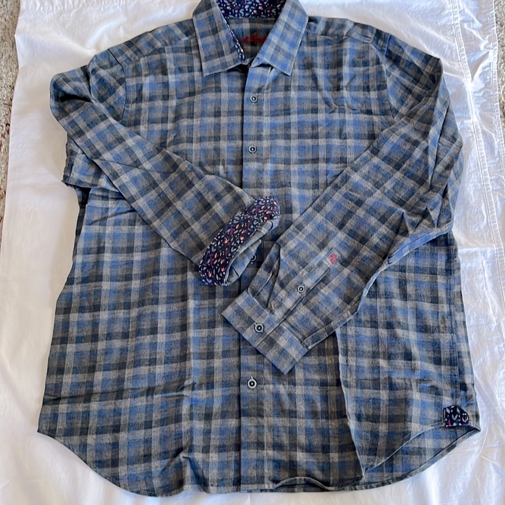 XXL Robert Graham  brand LS Men’s Shirt New No Tag- classic fit